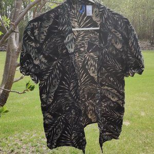 H&M Leaf-Patterned Button Up